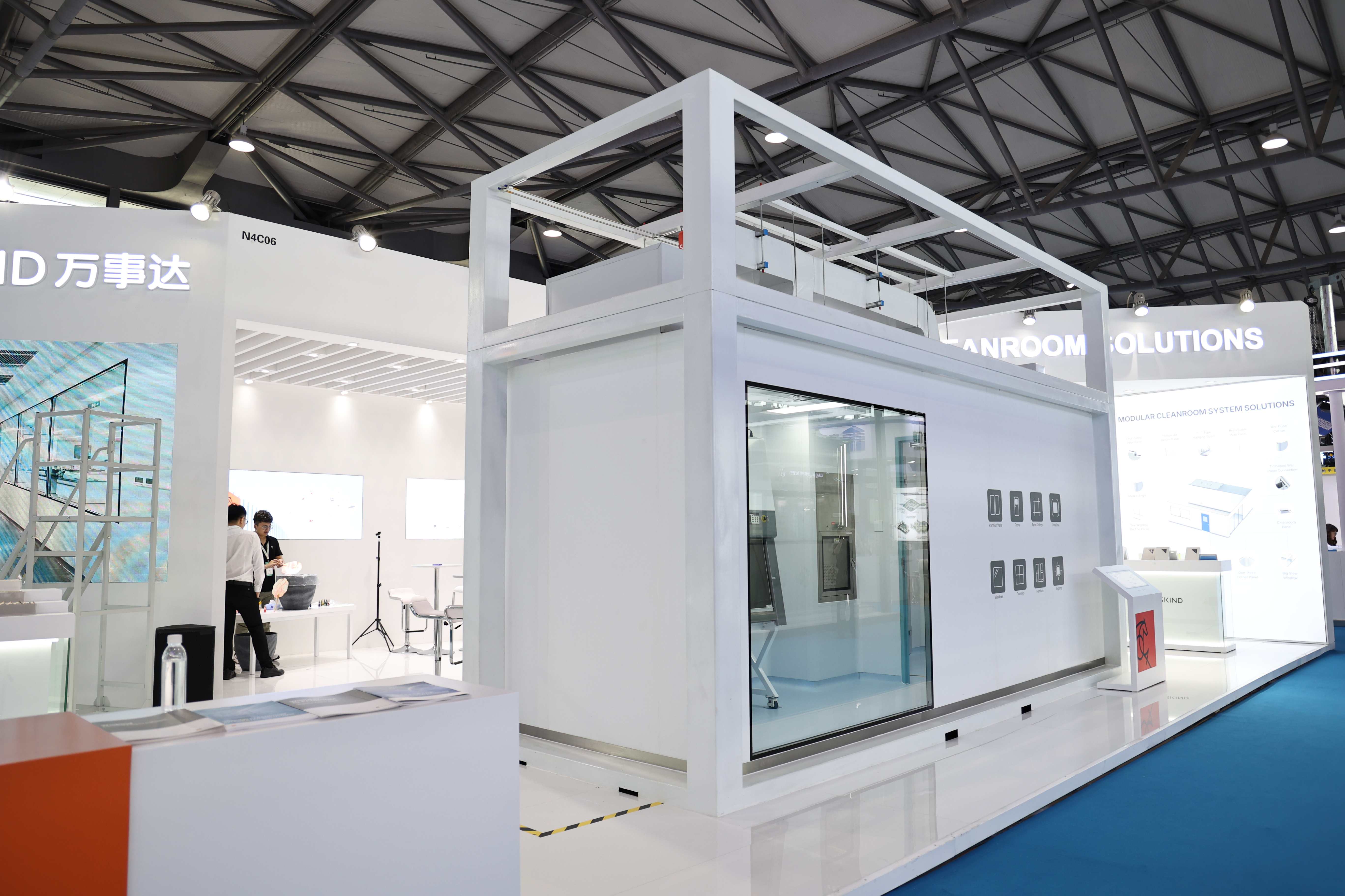 Salas blancas modulares: la elección eficiente para la fabricación avanzada