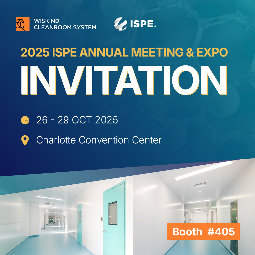Meet Wiskind Cleanroom at the 2025 ISPE Annual Meeting & Expo - stand #405!