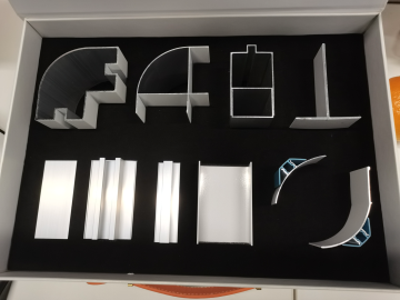 Perfiles de aluminio de alta calidad para la construcción de paneles sándwich en salas limpias